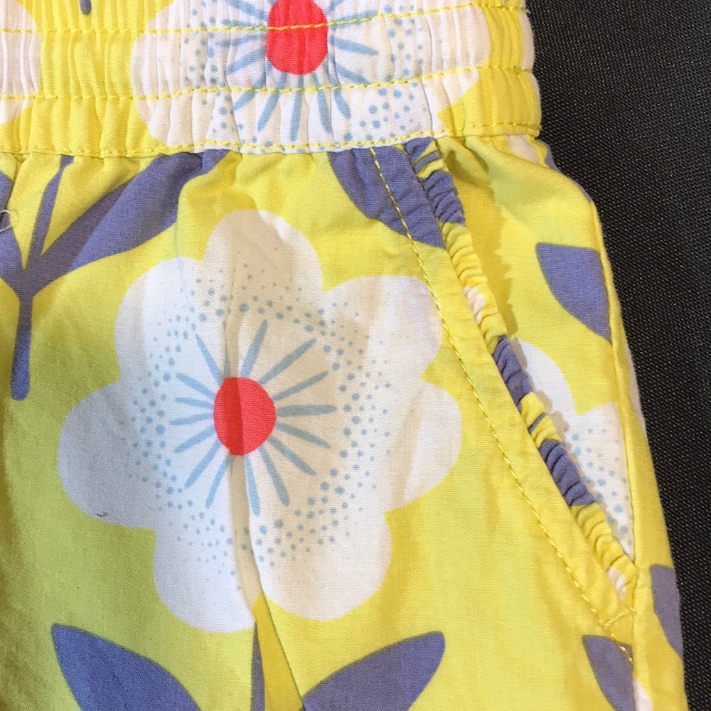 ๐HP๐๐Mini Boden Cantaloupe Flower Stamp Shorts - Picture 5 of 7